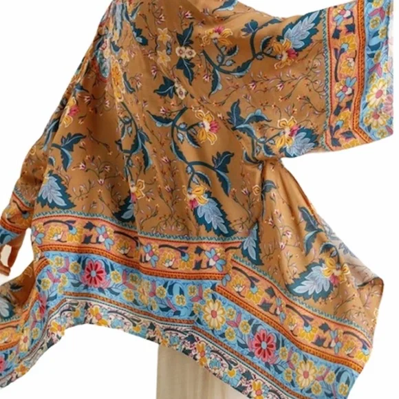 Umgee NWT Boutique Kimono Boho Art Deco S M L - Picture 2 of 6